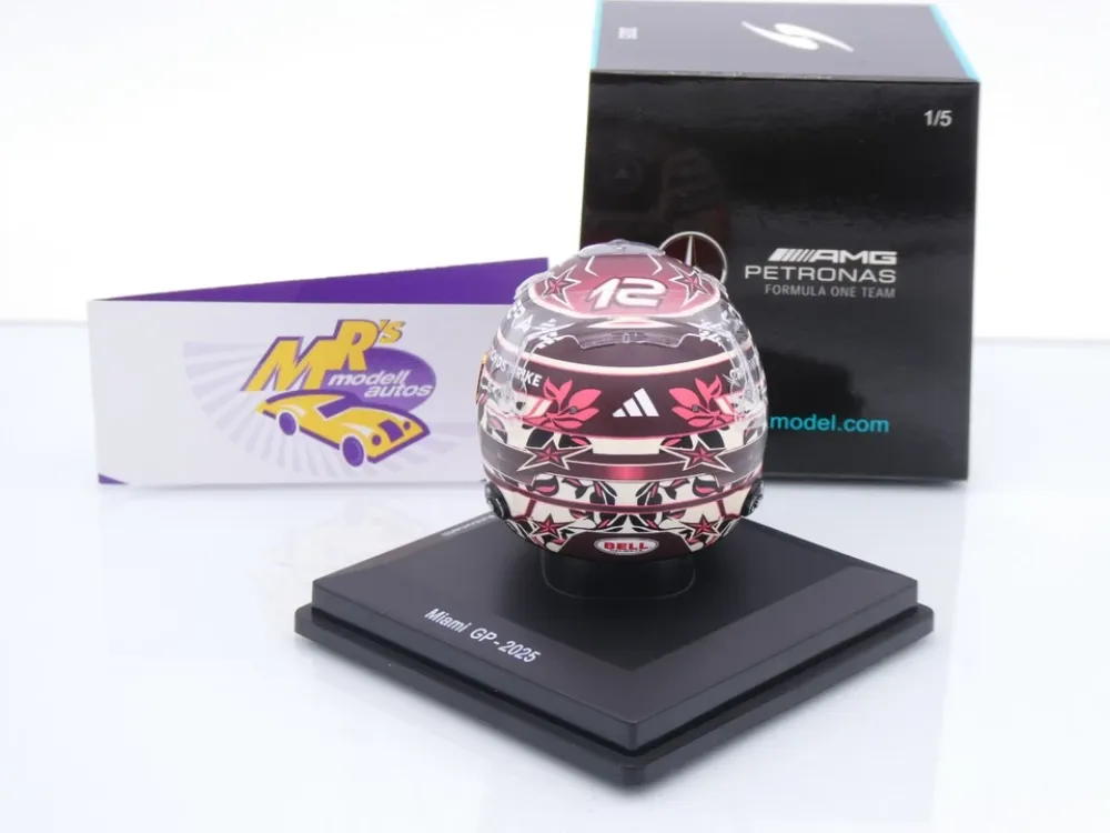 Spark 5HF197 # Helm Formel 1 Mercedes-AMG " Kimi Antonelli - Miami GP 2025 " 1:5