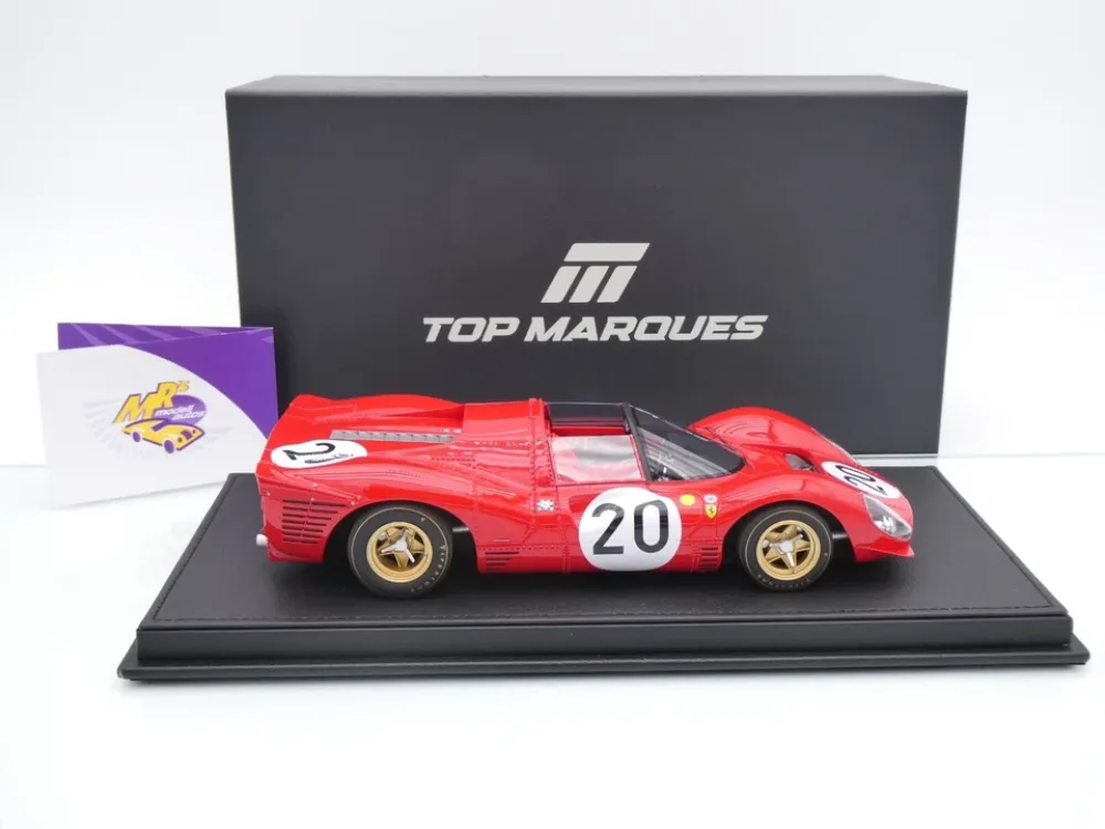 Top Marques TOP146C # Ferrari 330 P4 Spider #20 24h Le Mans 1967 " Nino Vaccarella - Chris Amon " 1:18