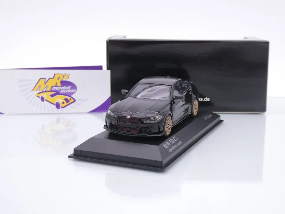 Minichamps 410023200 # BMW M3 CS (G80) Limousine Baujahr 2023 " Saphirschwarz metallic " 1:43
