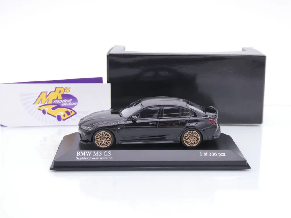 Minichamps 410023200 # BMW M3 CS (G80) Limousine Baujahr 2023 " Saphirschwarz metallic " 1:43