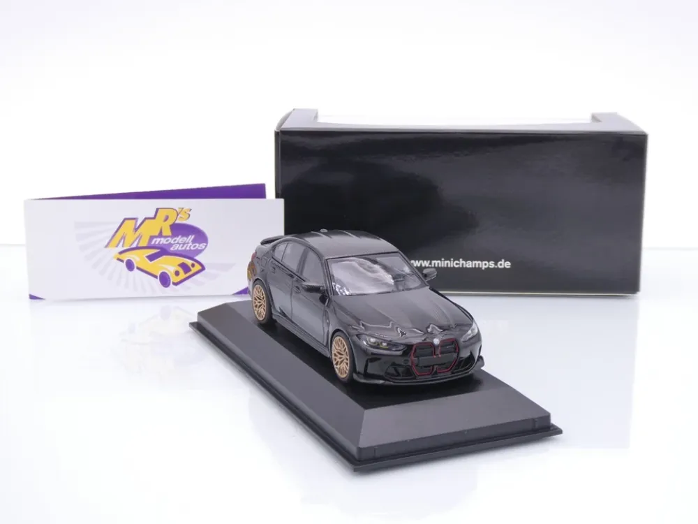 Minichamps 410023200 # BMW M3 CS (G80) Limousine Baujahr 2023 " Saphirschwarz metallic " 1:43