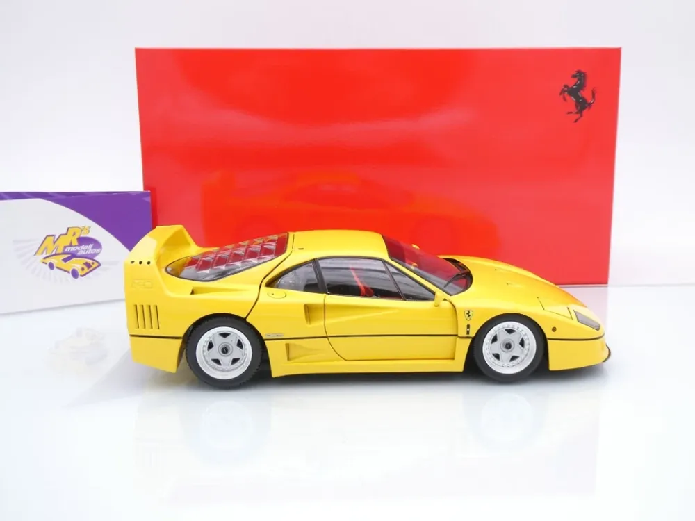 Kyosho 08416Y # Ferrari F40 Supersportwagen Baujahr 1987 " Ferrarigelb " 1:18