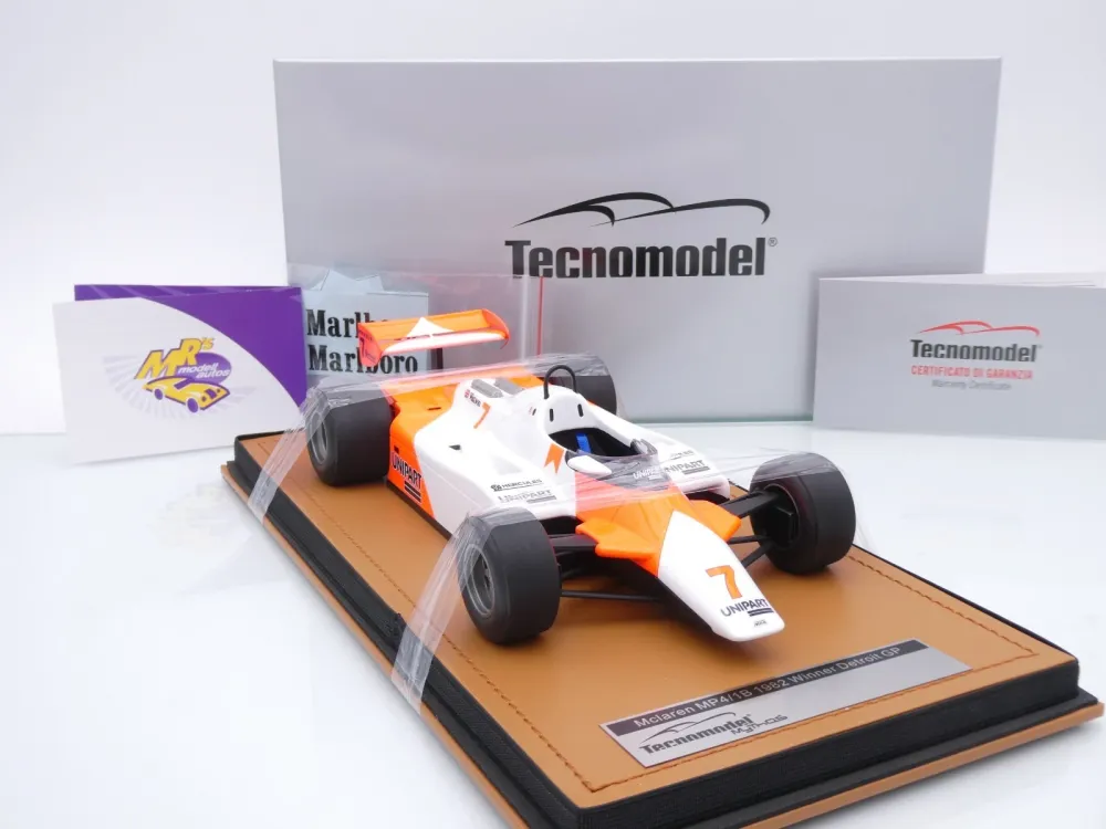 Tecnomodel TM18-368B # McLaren MP4/1B F1 #7 Detroit GP 1982 " John Watson " 1:18