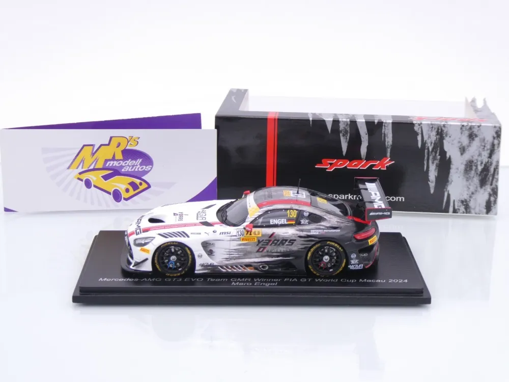 Spark 43MC24 # Mercedes-AMG GT3 #130 FIA GT Macau 2024 " Maro Engel / GMR " 1:43