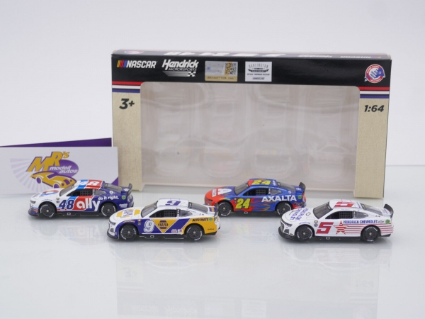 Lionel Racing CXX2265DARHMS # Chevrolet Camaro ZL1 NASCAR 2022 " Hendrick - Darlington Throwback 4 Car Set " 1:64