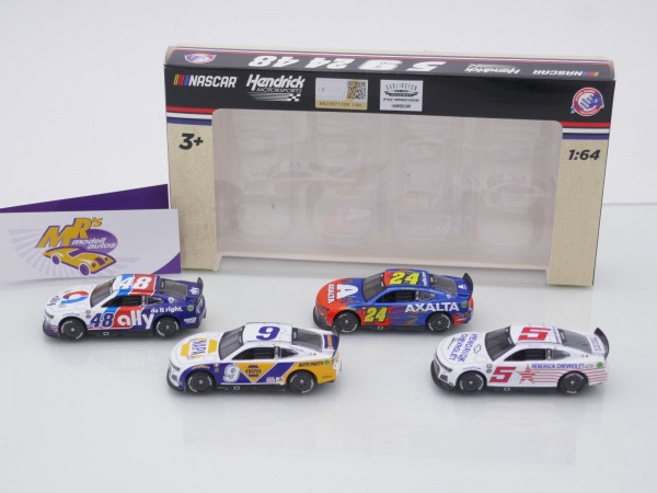 Lionel Racing CXX2265DARHMS # Chevrolet Camaro ZL1 NASCAR 2022 " Hendrick - Darlington Throwback 4 Car Set " 1:64