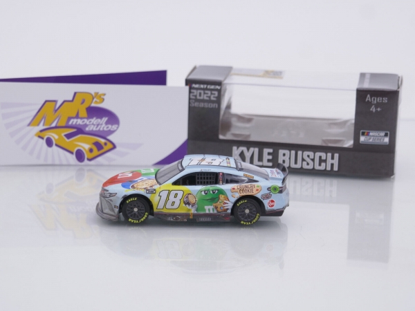 Lionel Racing W182265MMYKBE # Toyota Camry NASCAR 2022 " Kyle Busch - M&M's Crunchy Cookie Bristol Dirt Race Winner (60th Career Win)  " 1:64