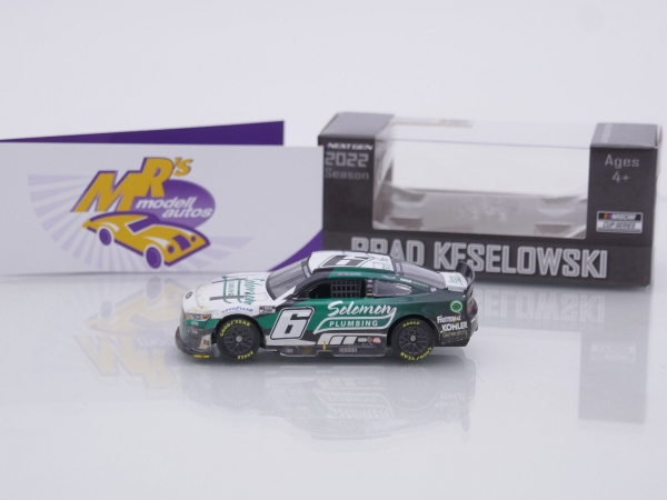 Lionel Racing CX62265SLPBWRV # Ford Mustang NASCAR 2022 " Brad Keselowski - Solomon Plumbing / Bristol Dirt Race Version " 1:64