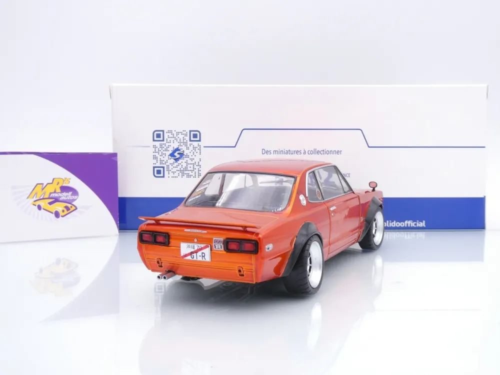 Solido S1813003 # Nissan Skyline 2000 GT-R C10 Baujahr 1970 " orangemetallic " 1:18