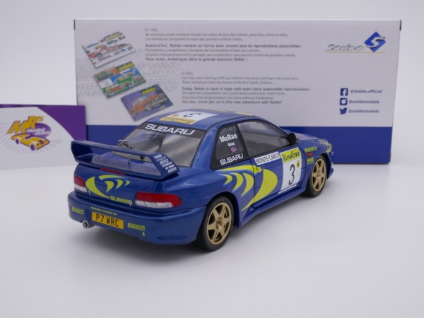 Solido S1807402 # Subaru Impreza S5 Nr.3 Rallye Monte Carlo 1998 " Colin McRae " 1:18