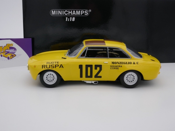 Minichamps 155711202 # Alfa Romeo GTA Nr.102 Targa Florio 1971 " Team Monzeglio " 1:18