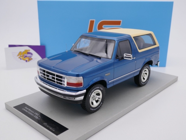 LS Collectibles LS055B # FORD Bronco Baujahr 1992 " blaumetallic-beige " 1:18