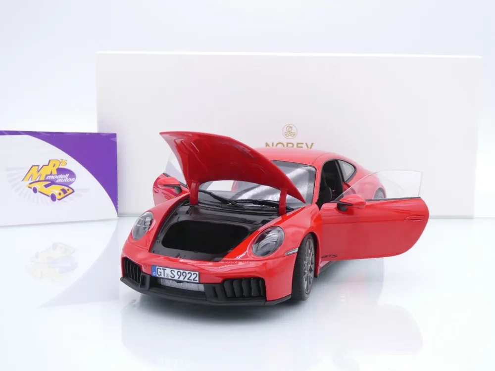 Norev 187171 # Porsche 911 (992) Carrera 4 GTS Baujahr 2024 " Guardsrot " 1:18
