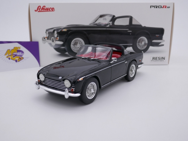 Schuco PRO.R18 00247 # Triumph TR5 Hardtop open Baujahr 1967 " schwarz " 1:18