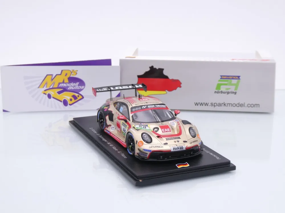 Spark SG1014 # Porsche 911 GT3 R #48 24h Nürburgring 2025 " Black Falcon " 1:43