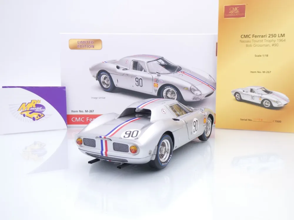 CMC M-267 # Ferrari 250 LM #90 Nassau Tourist Trophy 1964 " Bob Grossmann " 1:18