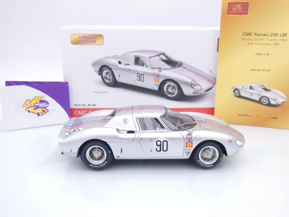 CMC M-267 # Ferrari 250 LM #90 Nassau Tourist Trophy 1964 " Bob Grossmann " 1:18