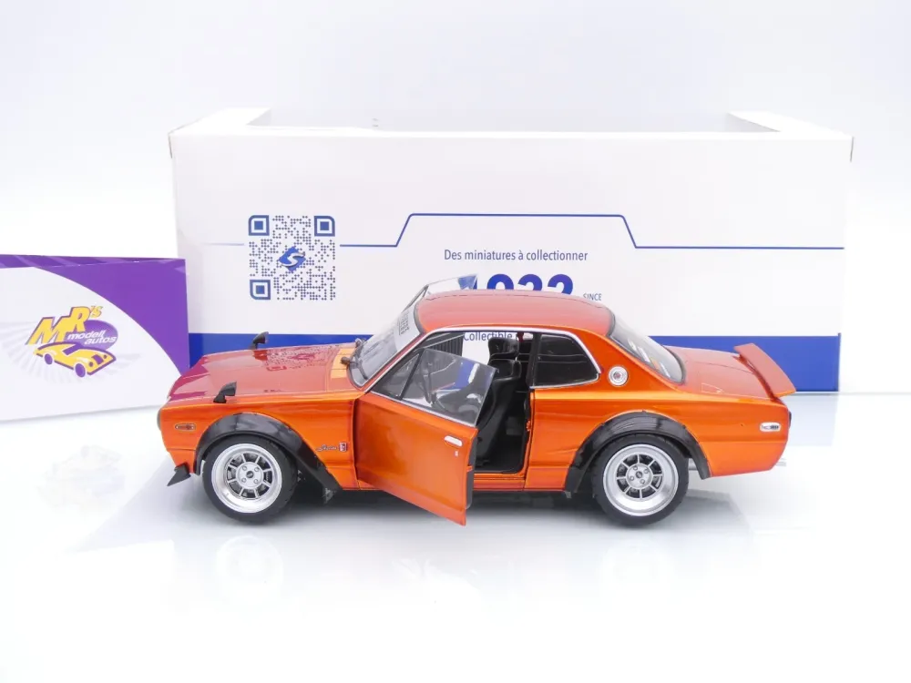 Solido S1813003 # Nissan Skyline 2000 GT-R C10 Baujahr 1970 " orangemetallic " 1:18