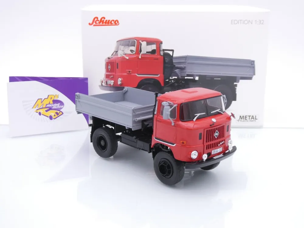 Schuco 32U00002 # IFA W50 2-achs Kipper Baujahr 1965 " rot-grau " 1:32