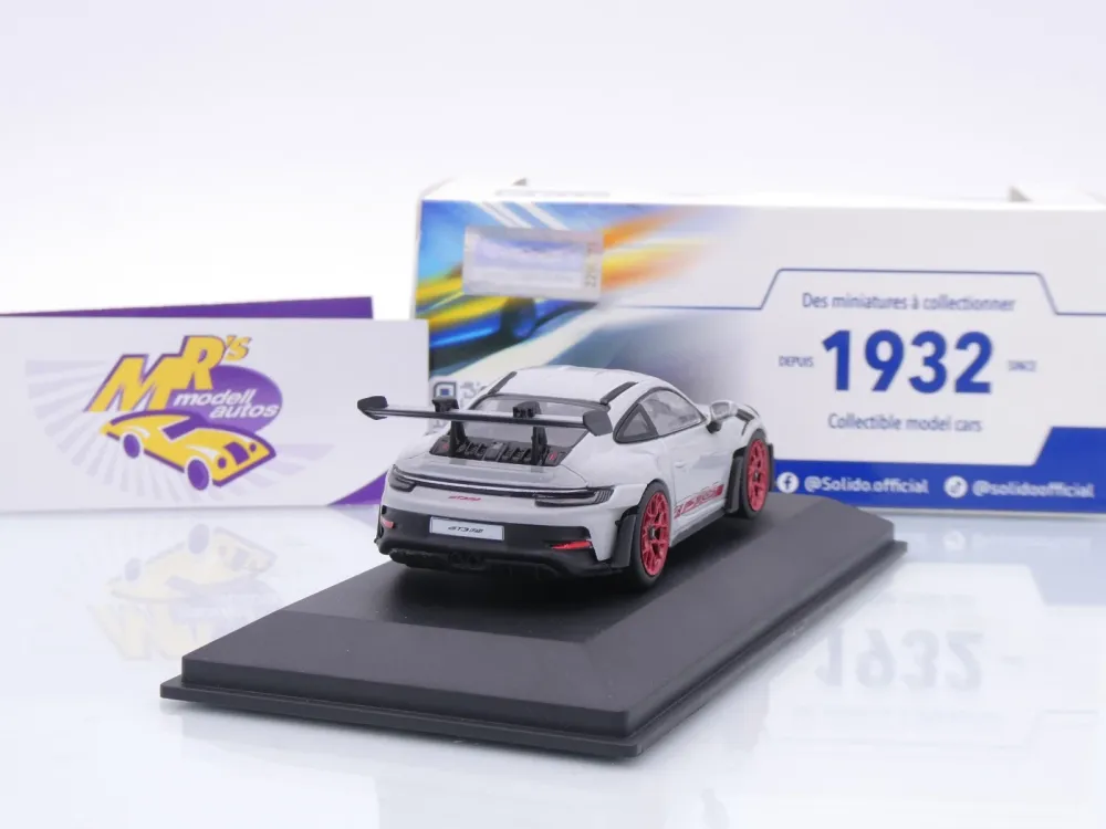 Solido S4314802 # Porsche 911 (992) GT3 RS Baujahr 2023 " Eisgraumetallic-rot " 1:43