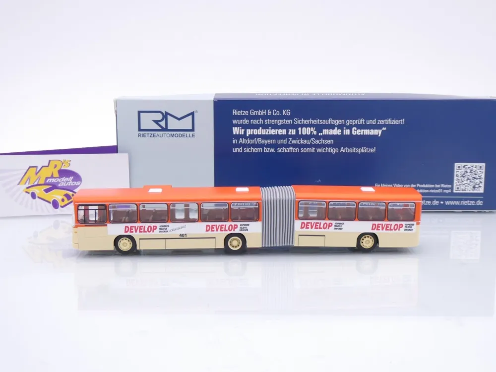 Rietze 75122 # MAN SG 192 Gelenkbus " EVAG Erfurt - Develop Drucker " 1:87