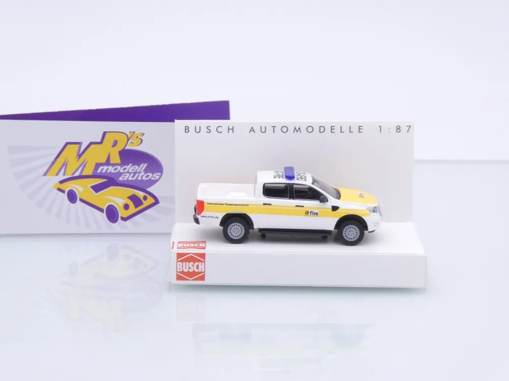 Busch 52860 # Ford Ranger Pickup Einsatzwagen " @fire Katastrophenschutz " 1:87