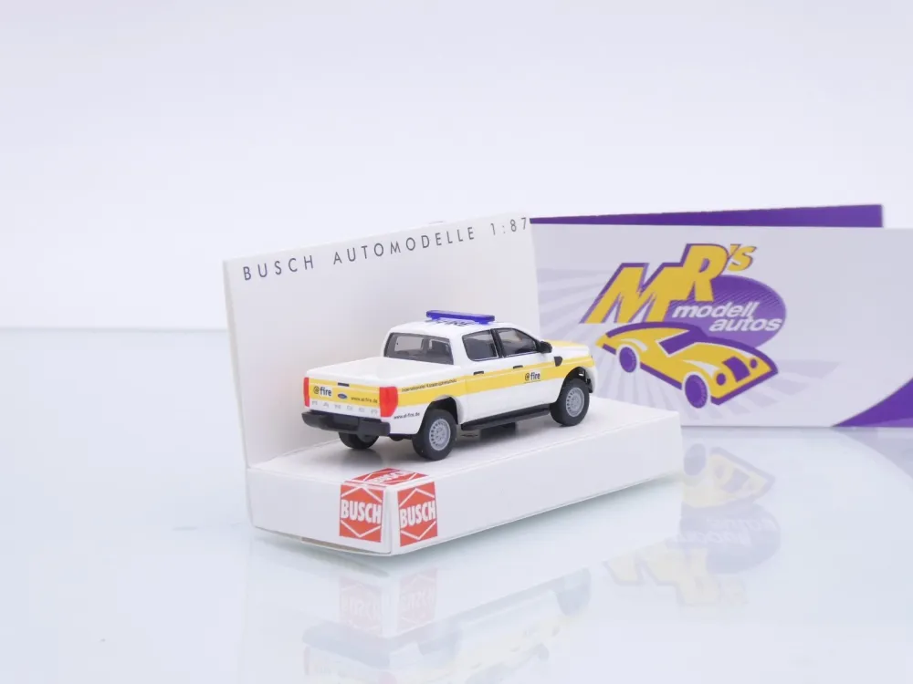 Busch 52860 # Ford Ranger Pickup Einsatzwagen " @fire Katastrophenschutz " 1:87