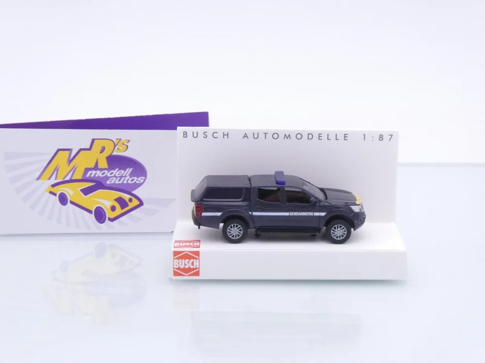 Busch 53736 # Nissan Navara Pickup Einsatzwagen " Gendarmerie Frankreich " 1:87
