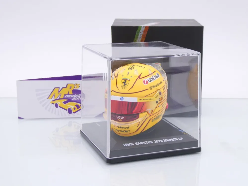 Look Smart LSHEL016 # Helm Formel 1 Ferrari " Lewis Hamilton - Monaco 2025 " 1:5