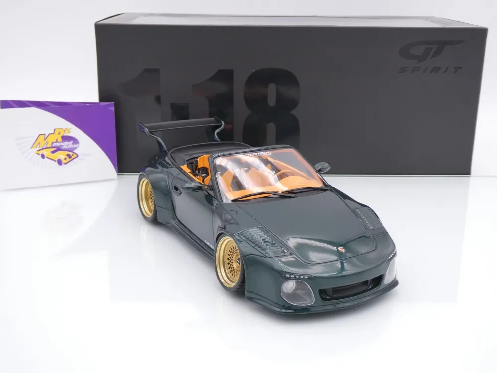 GT Spirit GT548 # Porsche 911 997.2 Old & New Convertible Baujahr 2010 " grünmetallic " 1:18