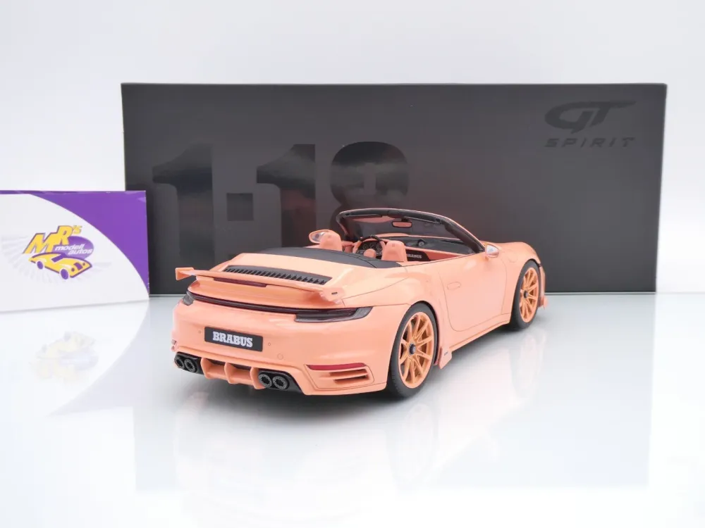 GT Spirit GT564 # Brabus 900 PEETCH Porsche 911 Turbo S Baujahr 2024 " Pfirsich / Peetch " 1:18