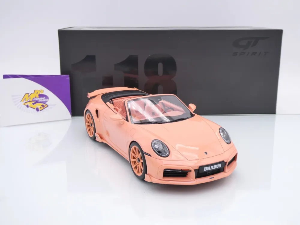 GT Spirit GT564 # Brabus 900 PEETCH Porsche 911 Turbo S Baujahr 2024 " Pfirsich / Peetch " 1:18