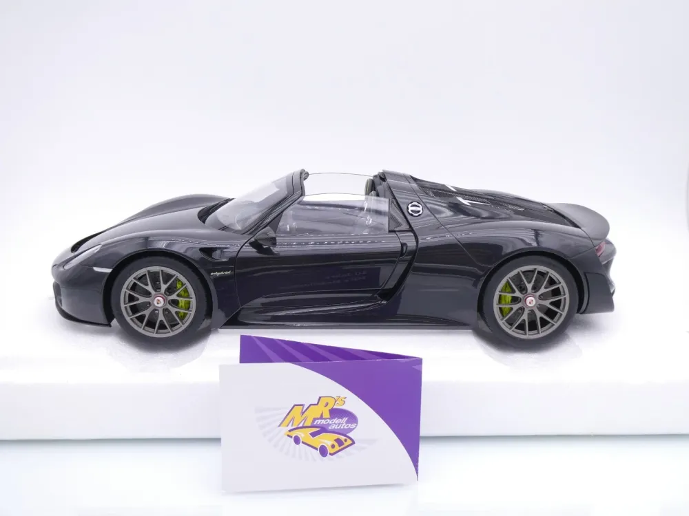 AUTOart 12121 # Porsche 918 Spyder Weissach Package Baujahr 2013 " schwarz " 1:12