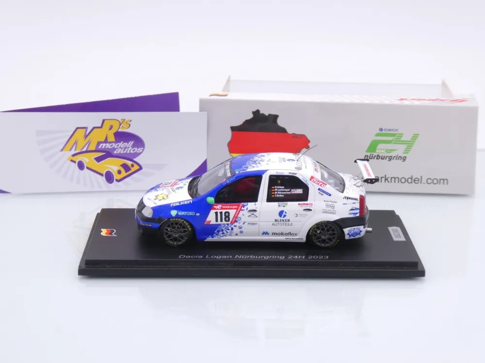 Spark SG924 # Dacia Logan #118 24h Nürburgring 2023 " Ollis Garage Racing " 1:43