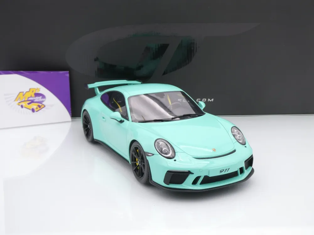GT Spirit GT550 # Porsche 911 (991.2) GT3 Baujahr 2018 " Mintgrün " 1:18