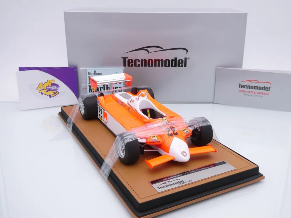Tecnomodel TM18-365C # Alfa Romeo 179 F1 #22 Monaco GP 1980 " Patrick Depailler " 1:18