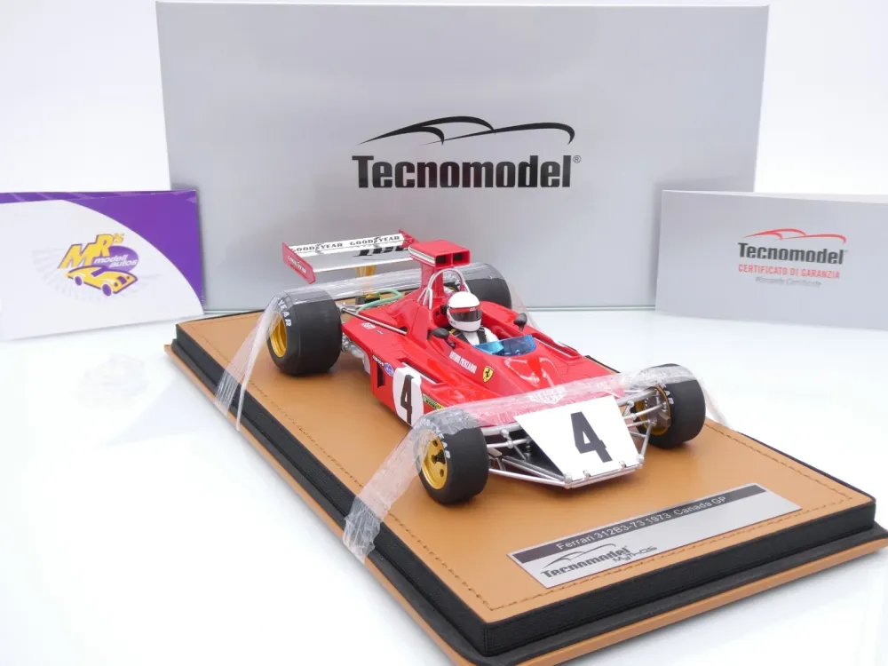 Tecnomodel TMD18-412C # Ferrari 312B3-73 F1 #4 Kanada GP 1973 " Arturo Merzario " 1:18