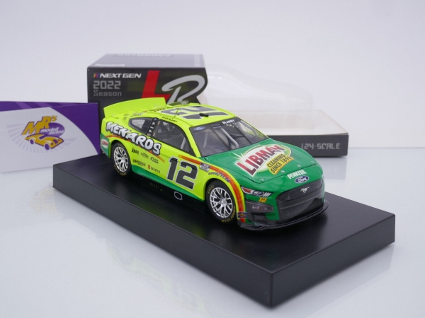 Lionel Racing C122223MELRB # Ford Mustang NASCAR 2022 " Ryan Blaney - Menards Libman " 1:24