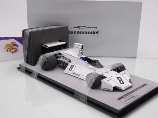 Tecnomodel TM18-274B # Brabham BT44 F1 Sweden GP 1974 " Rikky Von Opel " 1:18