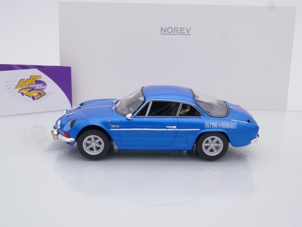 Norev 185307 # Alpine A110 1600S Baujahr 1972 " alpineblau-metallic " 1:18