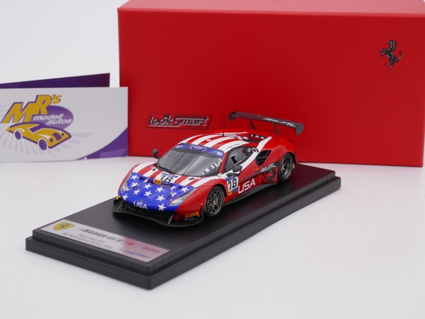Look Smart LSRC078 # Ferrari 488 GT3 Evo Nr.18 8th Games 2019 " Team USA "  1:43