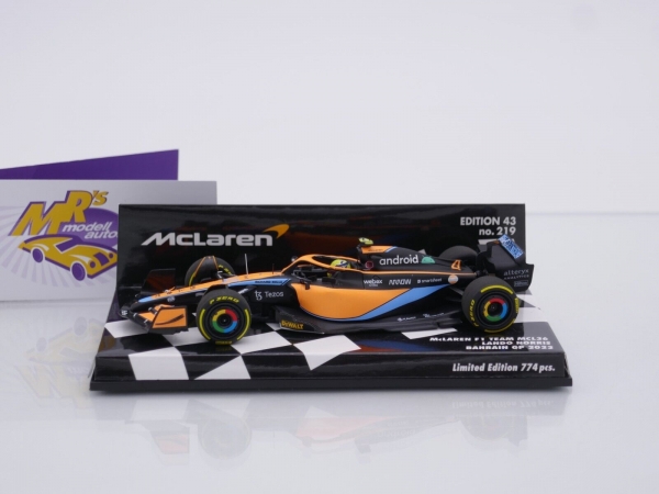 Mrs Modellautos Minichamps 537224304 McLaren F1 MCL36 Bahrain GP 