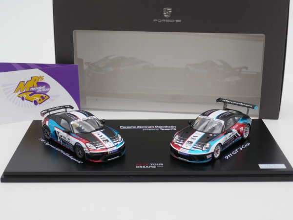Spark WAP0204600PGTX # Porsche Sports Cup 2021 Set " PZ Mannheim " 1:43 Lim. 300