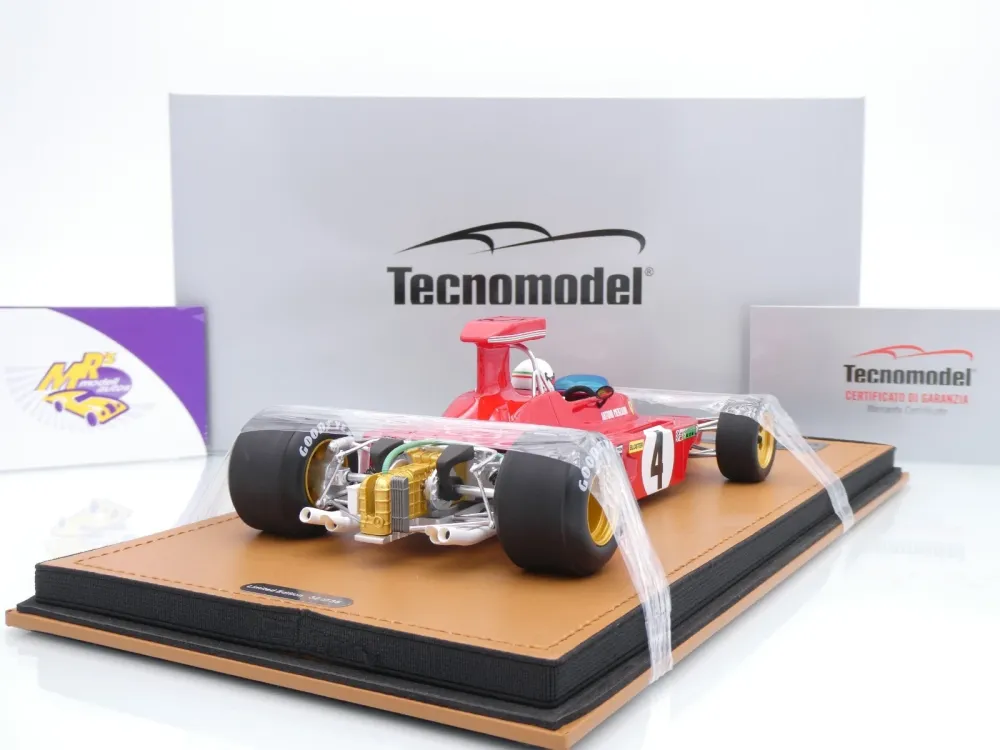 Tecnomodel TMD18-412D # Ferrari 312B3-73 F1 #4 USA GP 1973 " Arturo Merzario " 1:18
