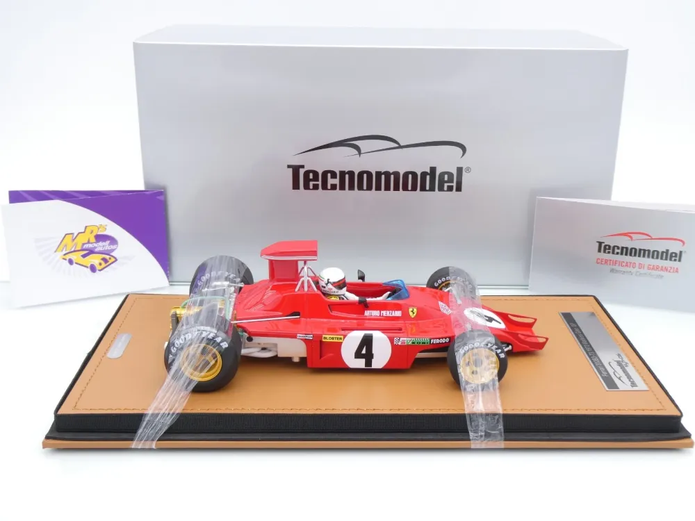Tecnomodel TMD18-412D # Ferrari 312B3-73 F1 #4 USA GP 1973 " Arturo Merzario " 1:18