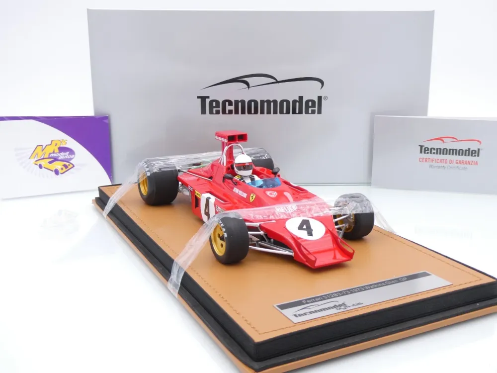 Tecnomodel TMD18-412D # Ferrari 312B3-73 F1 #4 USA GP 1973 " Arturo Merzario " 1:18