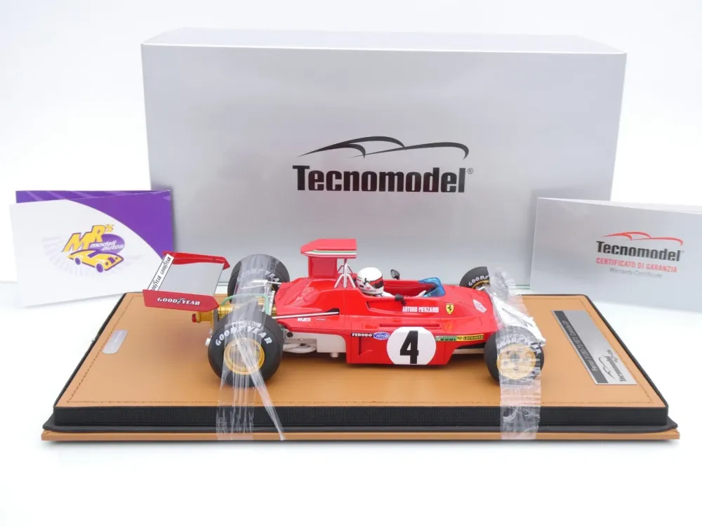 Tecnomodel TMD18-412C # Ferrari 312B3-73 F1 #4 Kanada GP 1973 " Arturo Merzario " 1:18