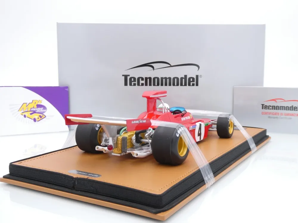 Tecnomodel TMD18-412A # Ferrari 312B3-73 F1 #4 Austria GP 1973 " Arturo Merzario " 1:18