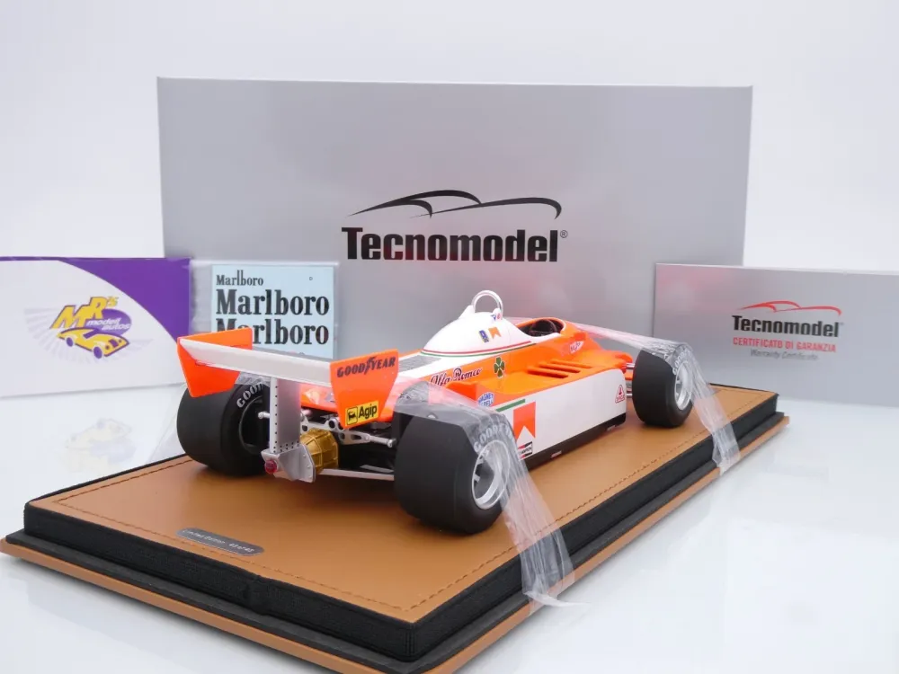 Tecnomodel TM18-365D # Alfa Romeo 179 F1 #23 Monaco GP 1980 " Bruno Giacomelli " 1:18