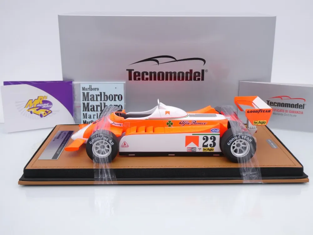Tecnomodel TM18-365D # Alfa Romeo 179 F1 #23 Monaco GP 1980 " Bruno Giacomelli " 1:18